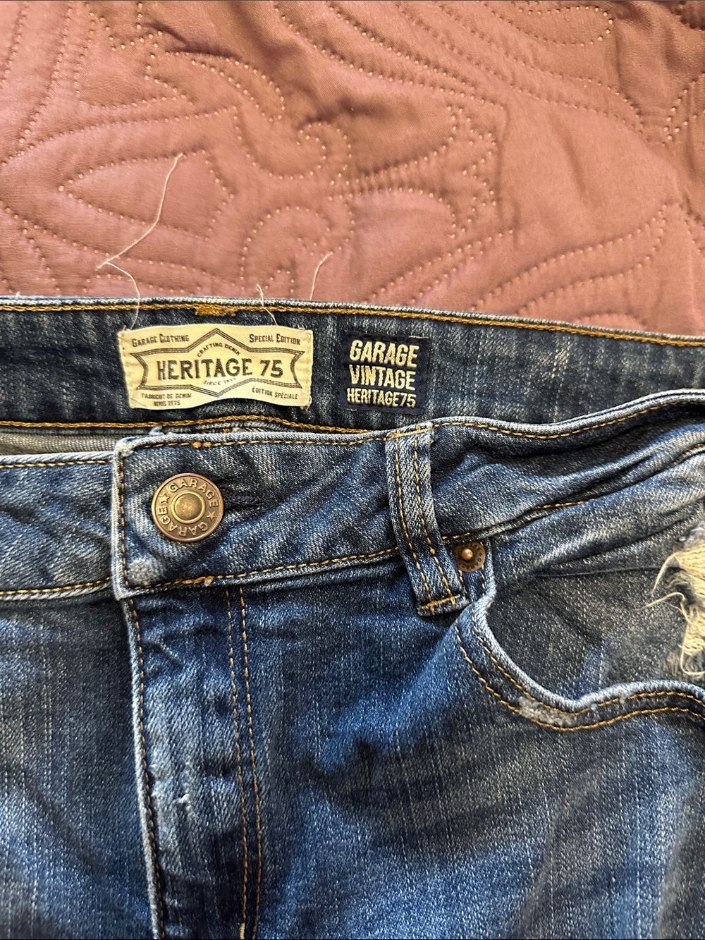 Heritage 75 women’s holy blue jeans